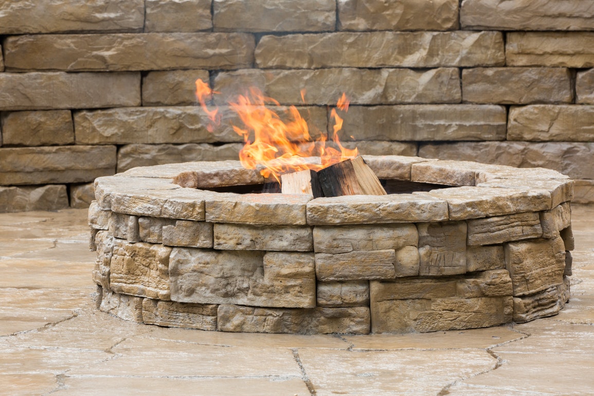 belvedere round fire pit kit