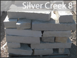 silver creek fond du lac 8" wall stone